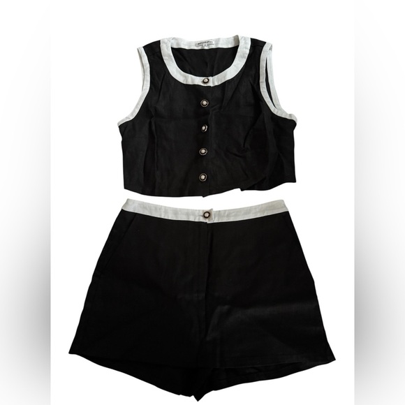 Reformation Roxy Linen Two Piece Size 4 - Picture 2 of 5